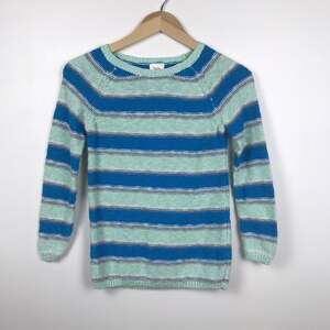 Justice sweater teal/grey/blue size 12‎